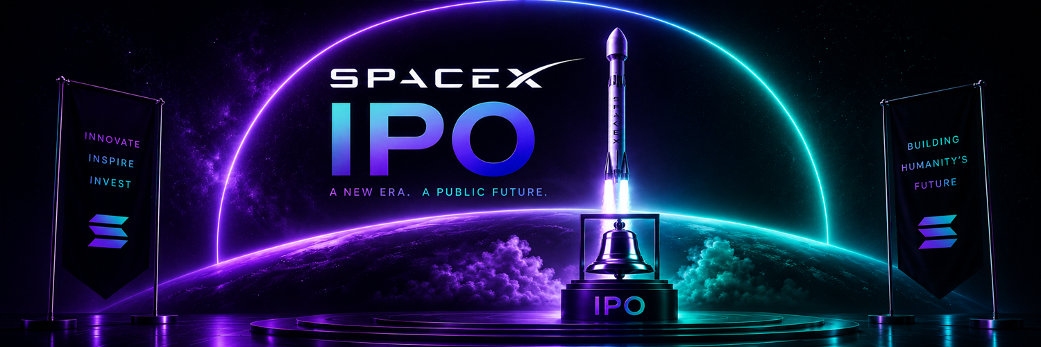 SpaceX IPO banner