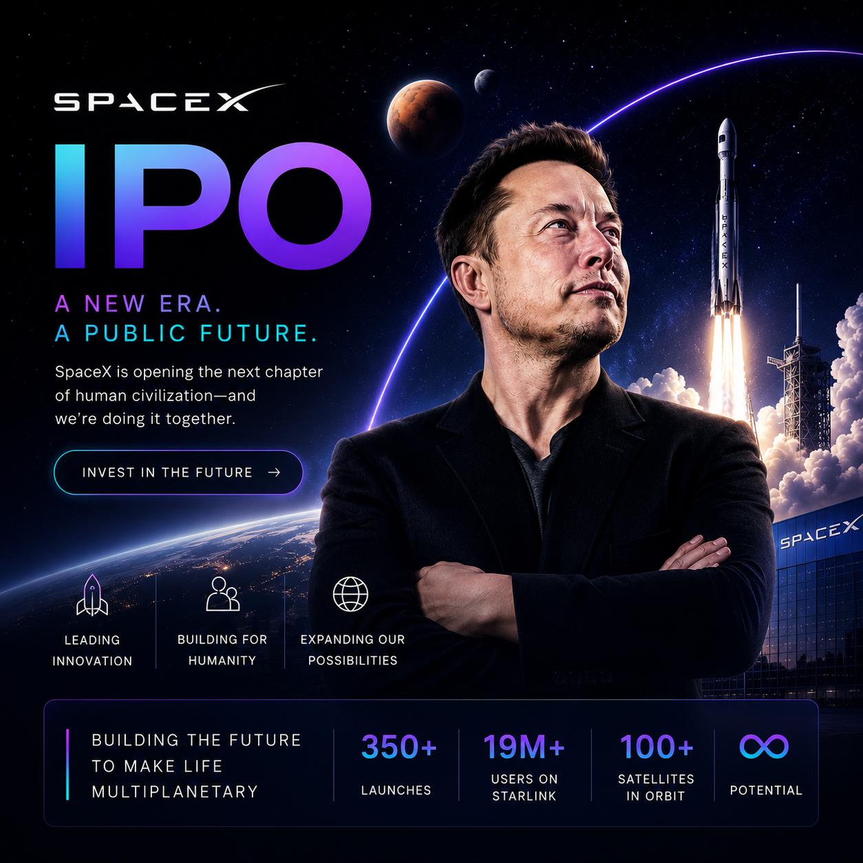 SpaceX IPO hero